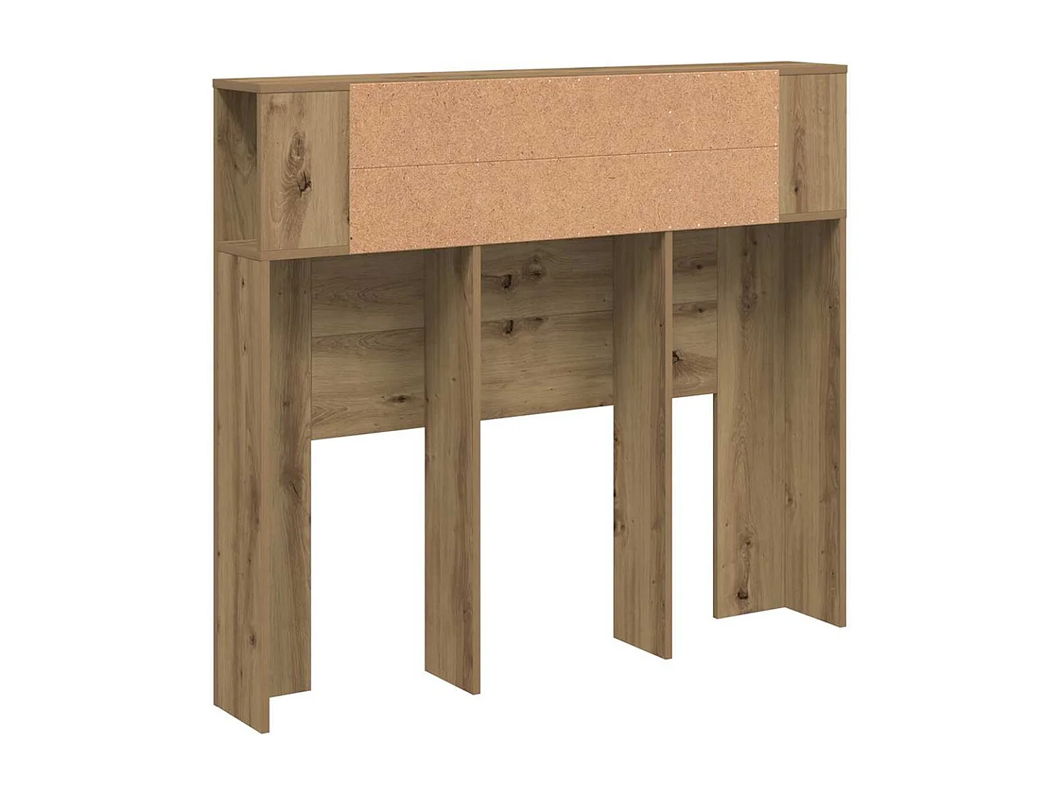 Armoire de tête de lit chêne artisanal 120x19x104,5 cm