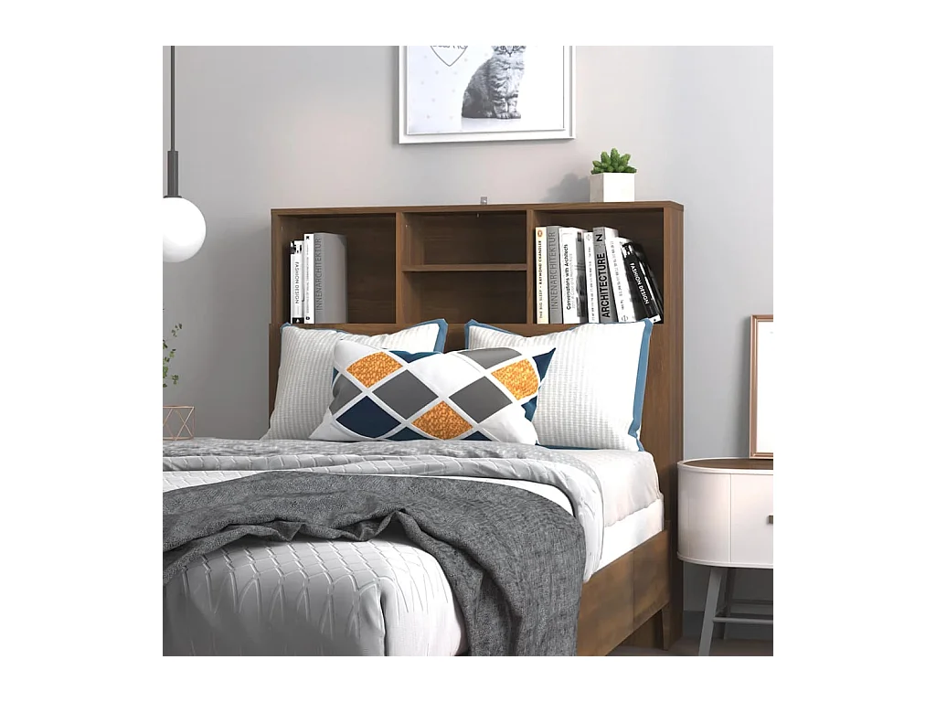 Cabecero Mueble Roble Marrón 100x19x103,5 cm