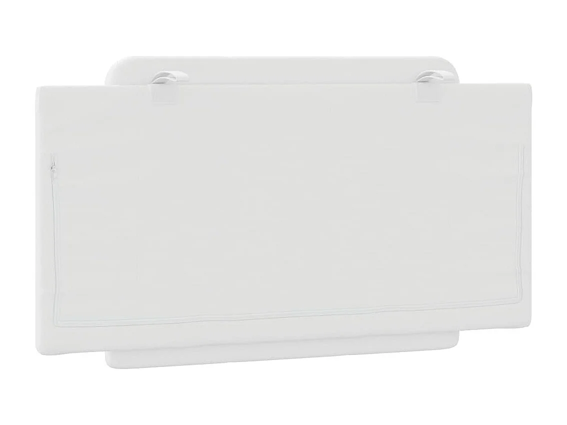 Cuscino testiera bianco 100 cm in similpelle