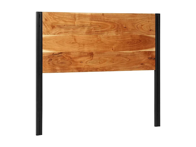Hoofdbord van 120 cm in massief acaciahout en ijzer