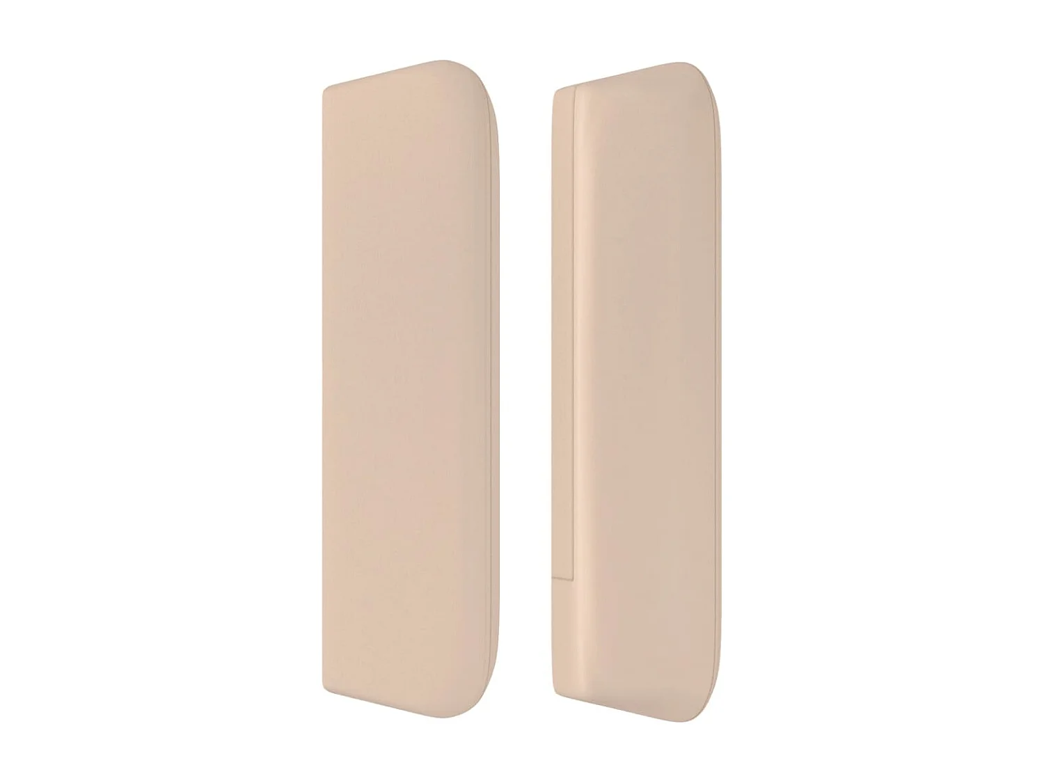 Kopfteil mit Flügeln Cappuccino 163x16x78/88 cm Kunstleder