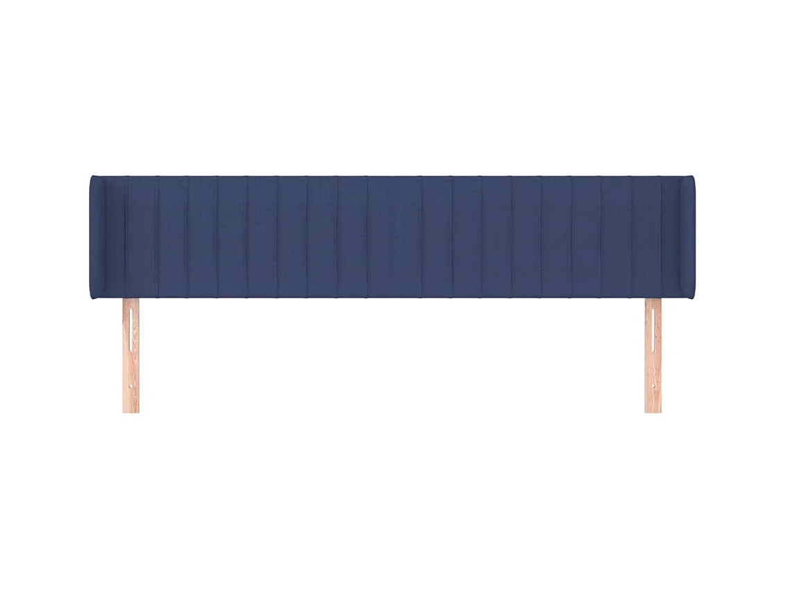 Hoofdbord met vleugels Blauw 183x16x78/88 cm Stof