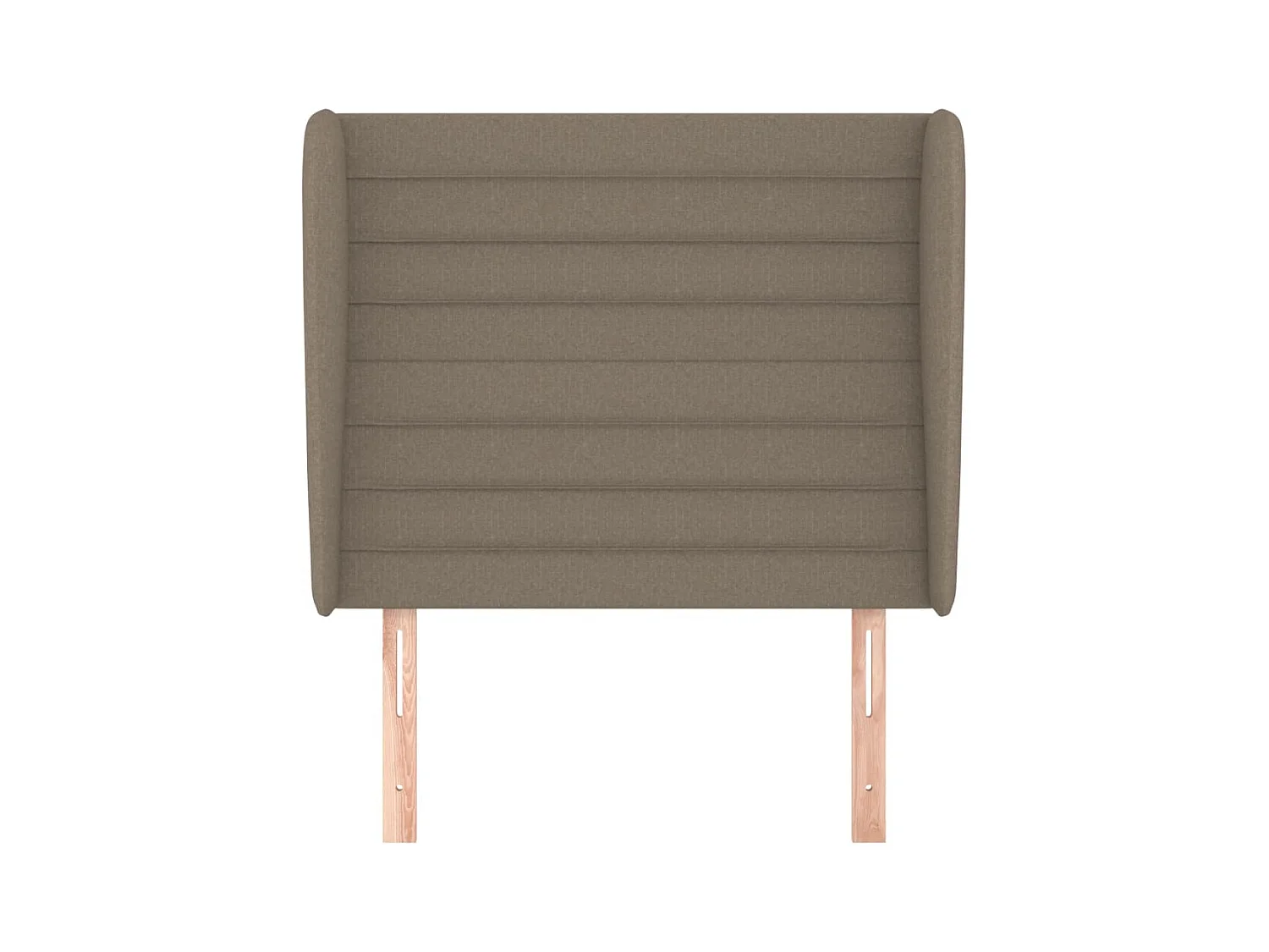 Tête de lit avec oreilles Taupe 93x23x118/128 cm Tissu