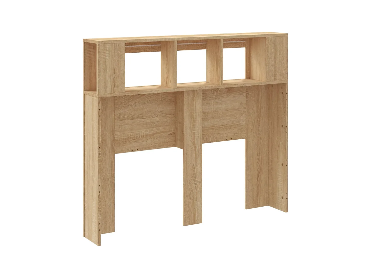 Testiera LED in rovere Sonoma 120x18,5x103,5cm in legno ingegnerizzato