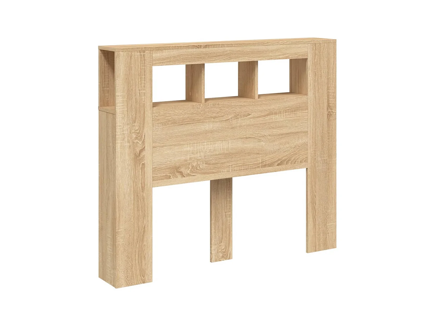 Testiera LED in rovere Sonoma 120x18,5x103,5cm in legno ingegnerizzato