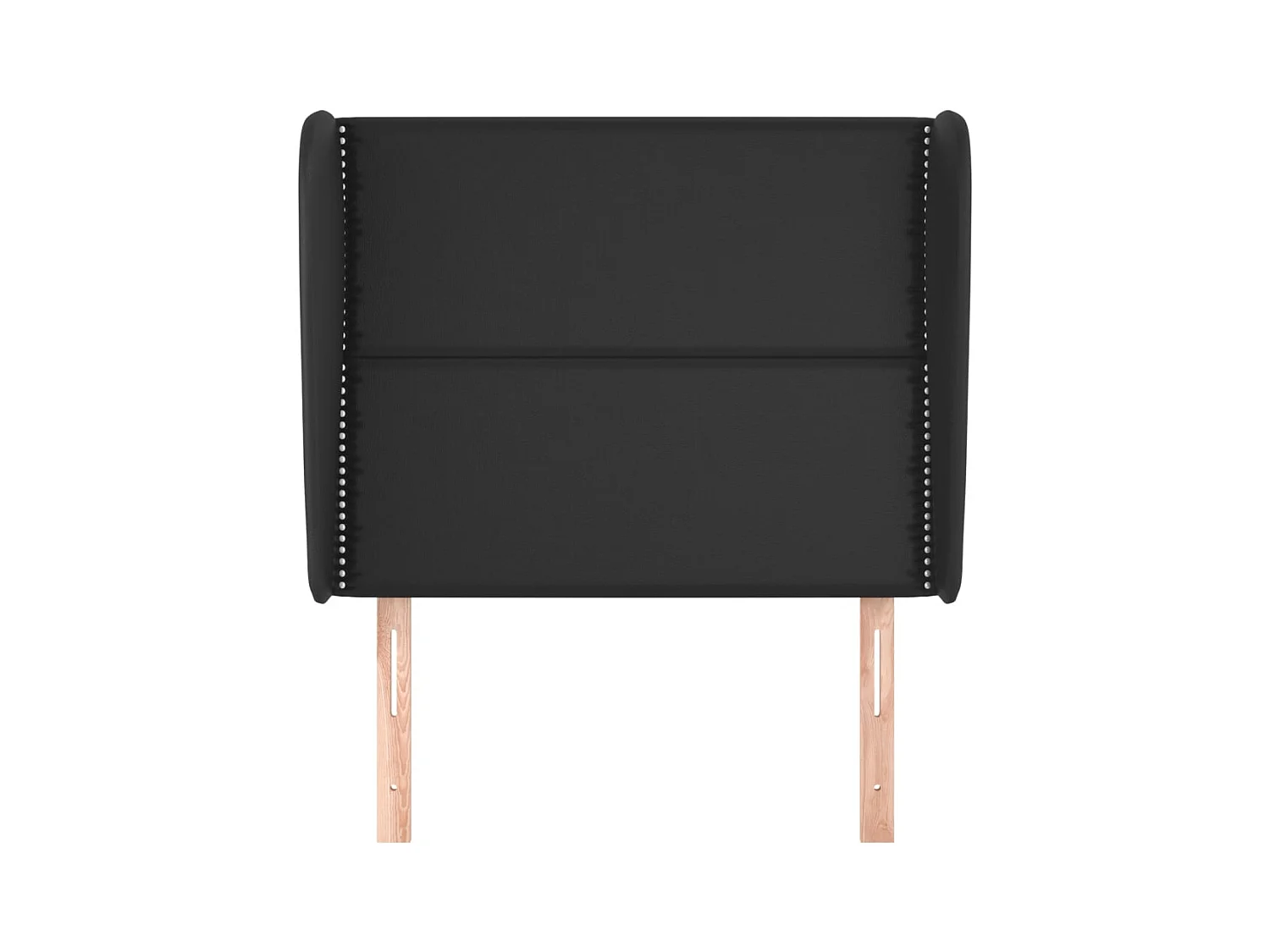 Kopfteil mit Flügeln Schwarz 103x23x118/128 cm Kunstleder