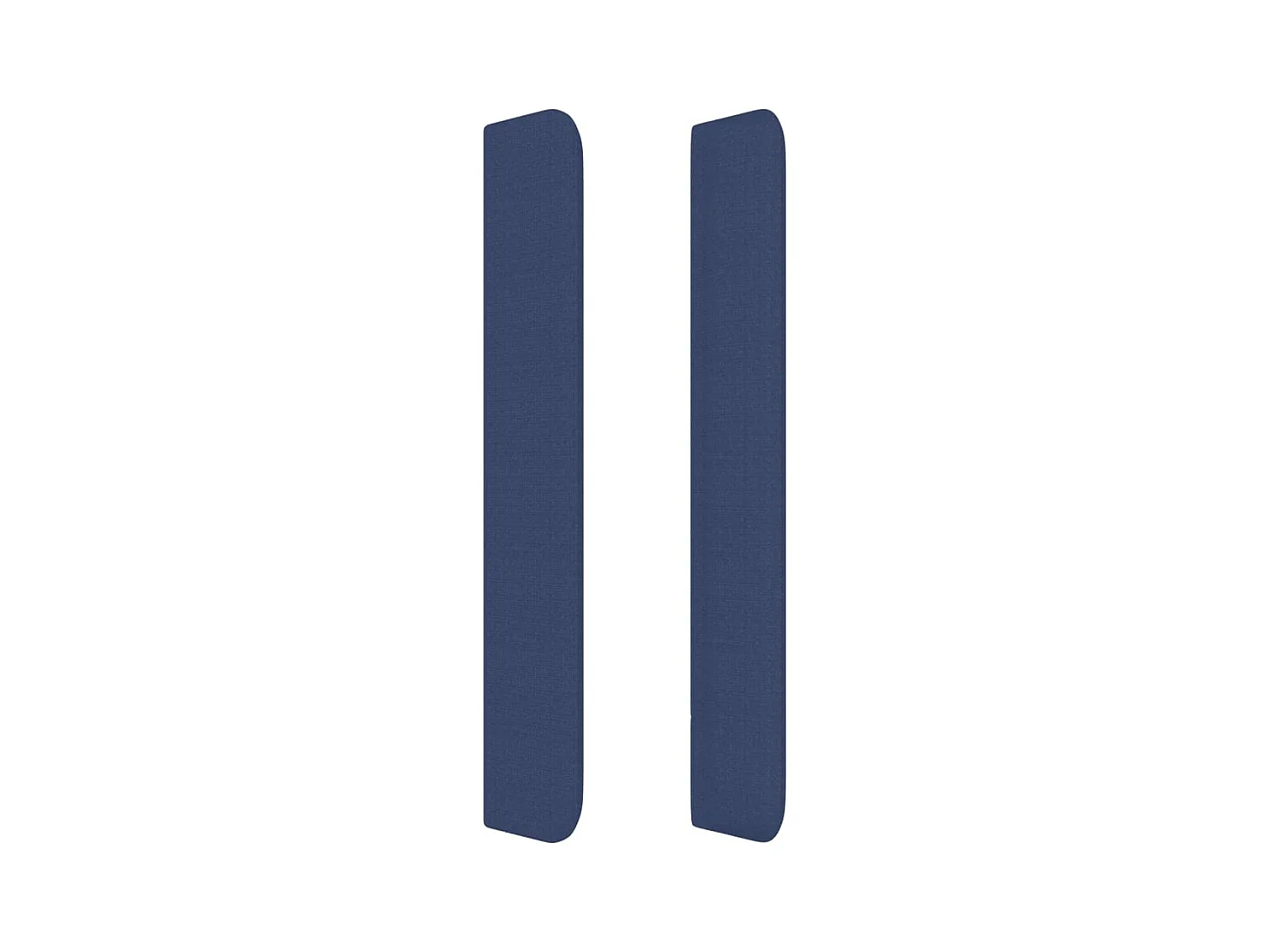 Kopfteil mit Ohren Blau 163x16x118/128 cm Stoff