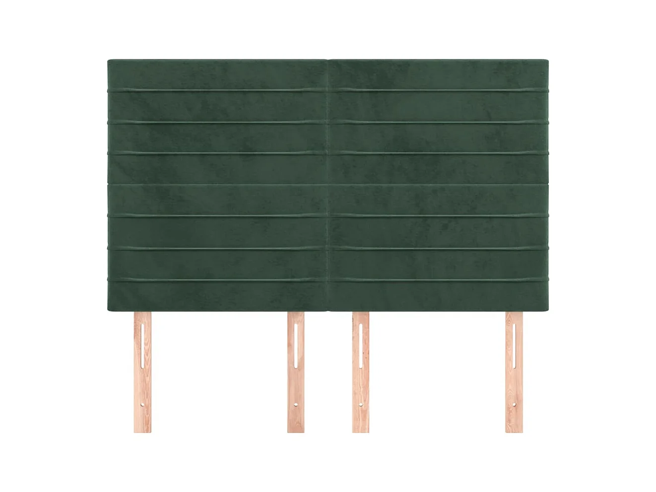 Hoofdborden 4 stuks Donkergroen 72x5x78/88 cm Fluweel