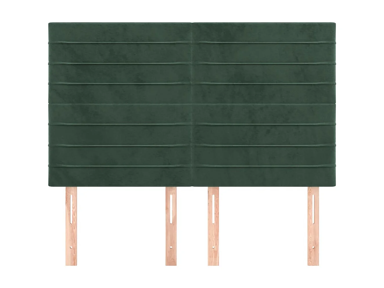 Hoofdborden 4 stuks Donkergroen 72x5x78/88 cm Fluweel