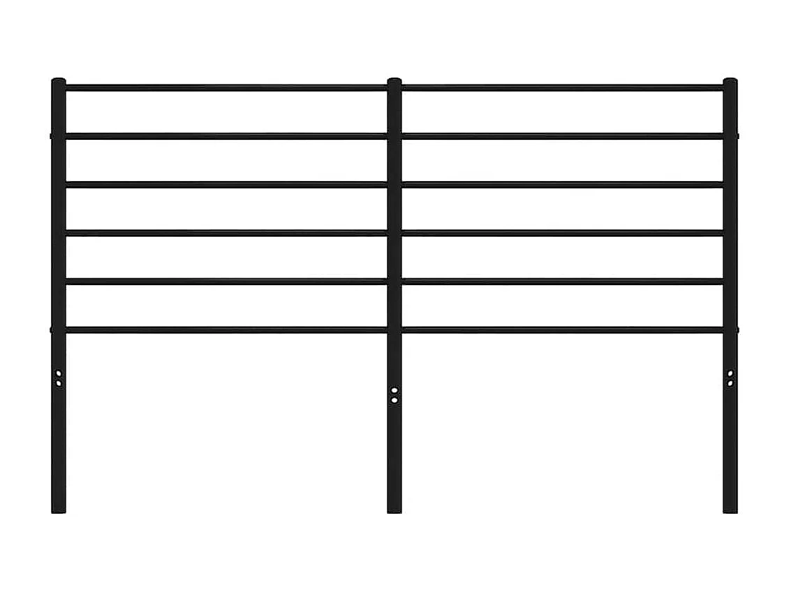 Tête de lit métal noir 150 cm
