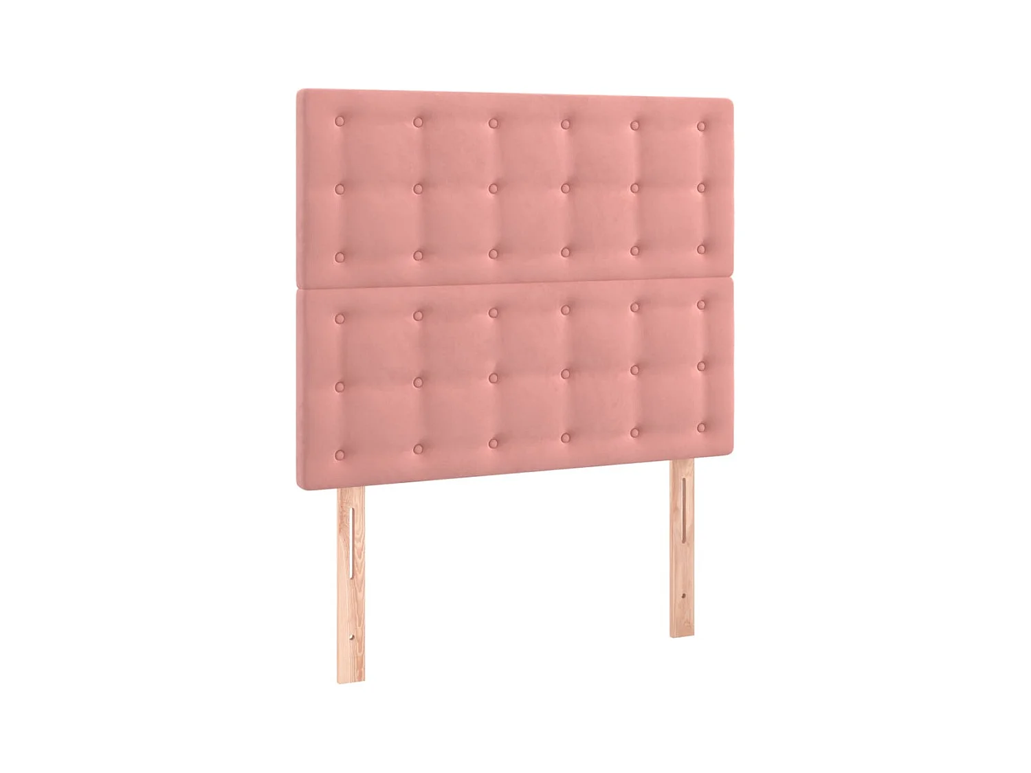 Cabecero LED Rosa Terciopelo 90x5x118/128 cm