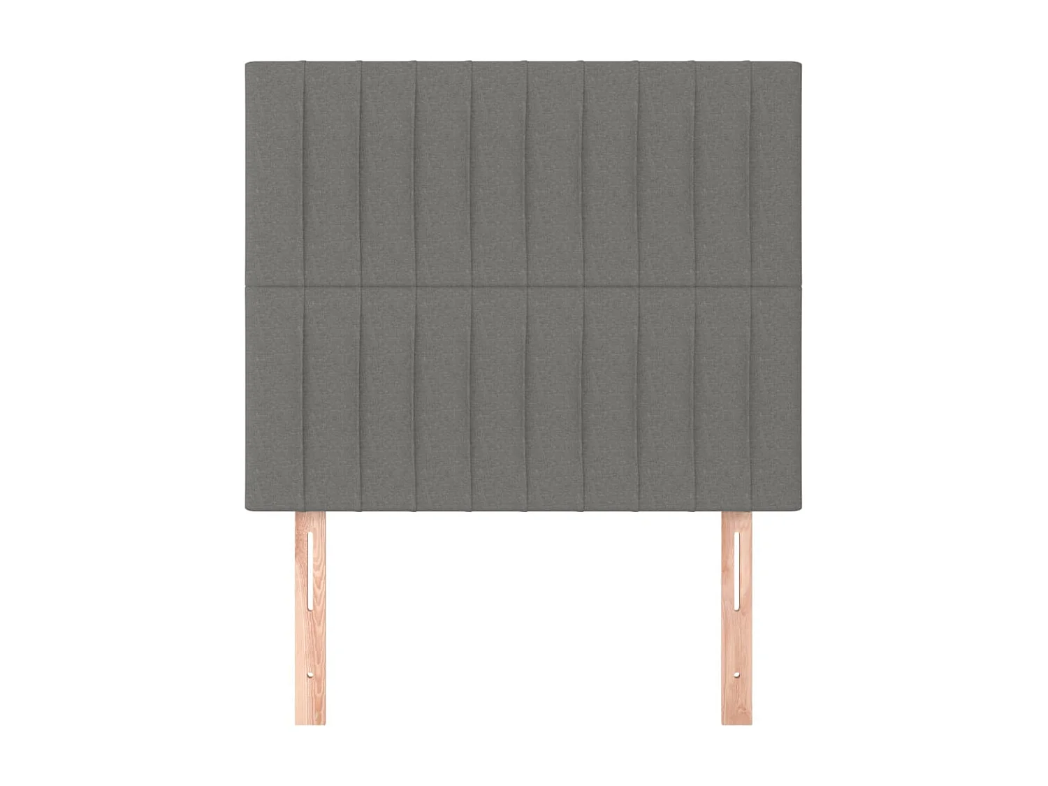 Têtes de lit 2 pcs Gris foncé 80x5x78/88 cm Tissu