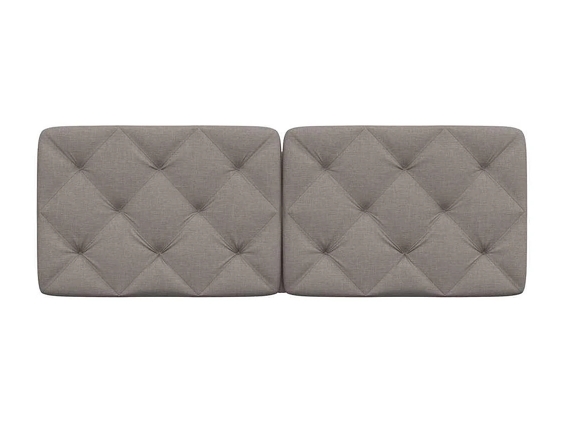 Taupe Kopfteilkissen 120 cm Stoff