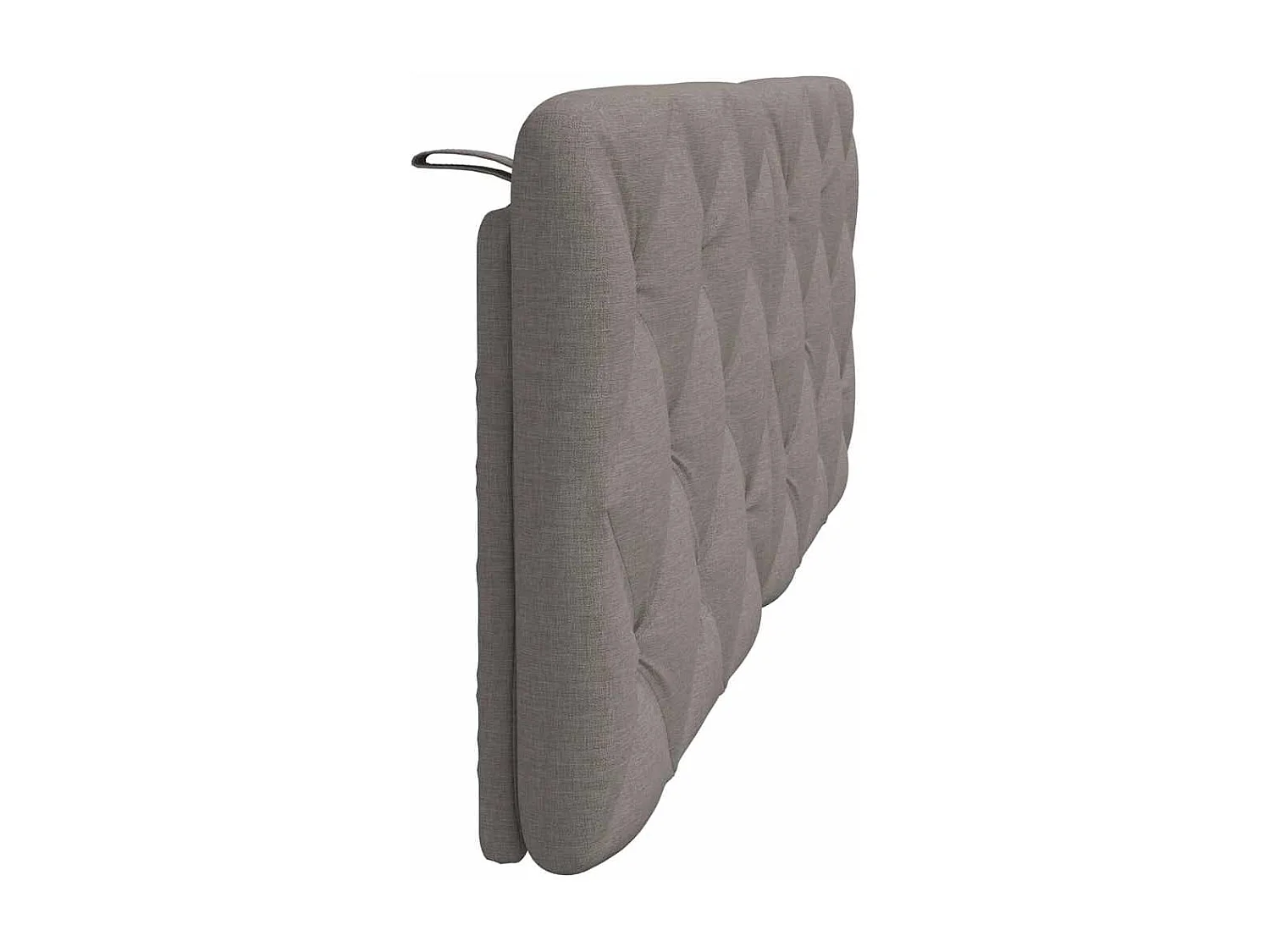 Taupe Kopfteilkissen 120 cm Stoff