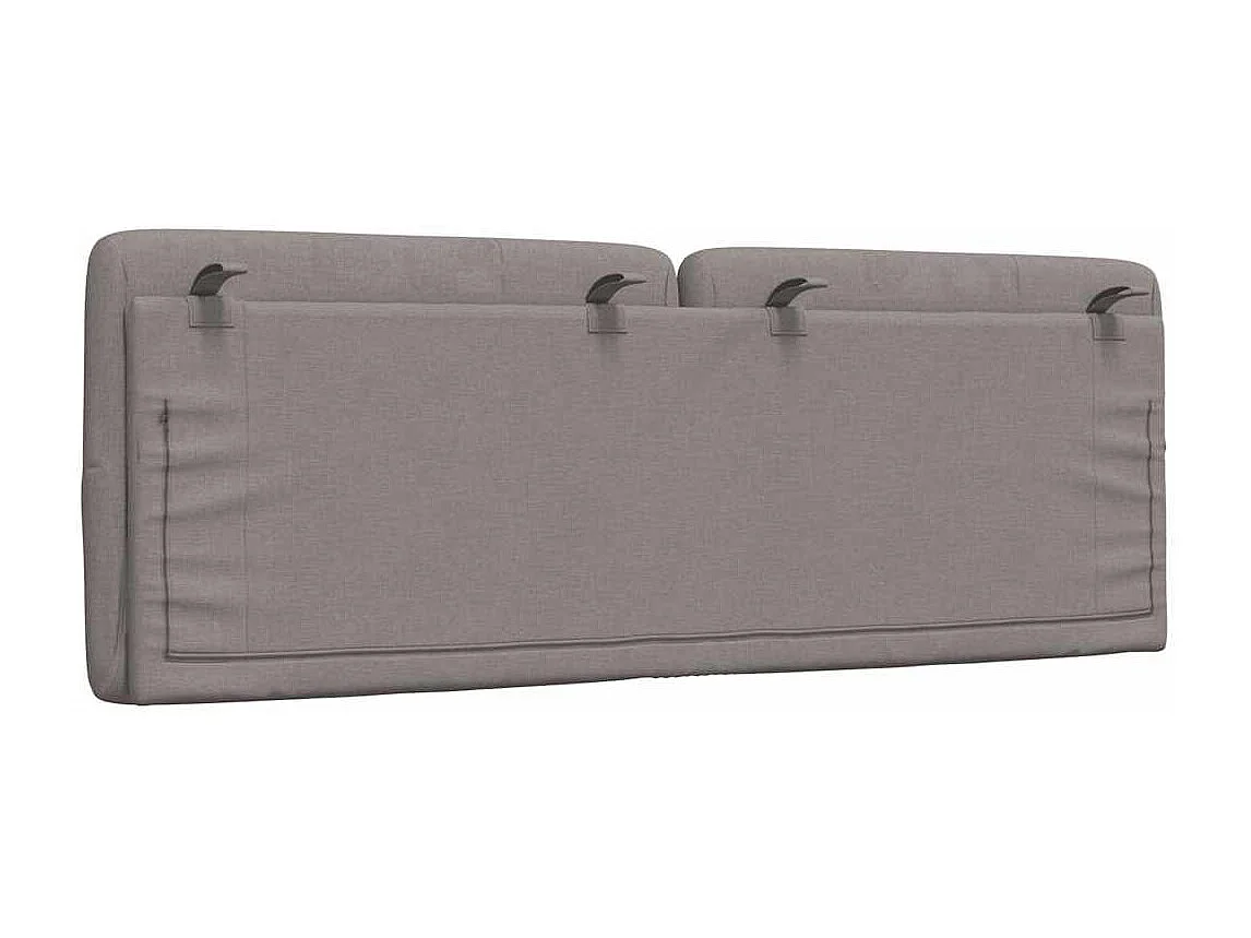 Cuscino testiera tortora in tessuto 120 cm