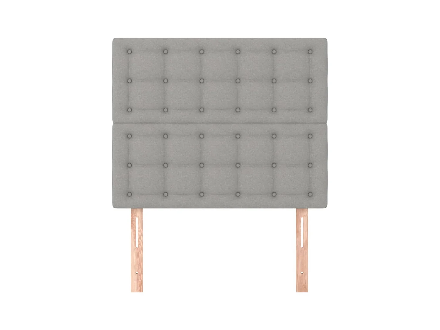 Têtes de lit 2 pcs Gris clair 100x5x78/88 cm Tissu