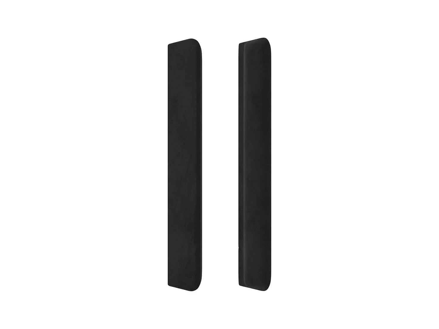 Hoofdbord met vleugels Zwart 203x16x118/128 cm Fluweel