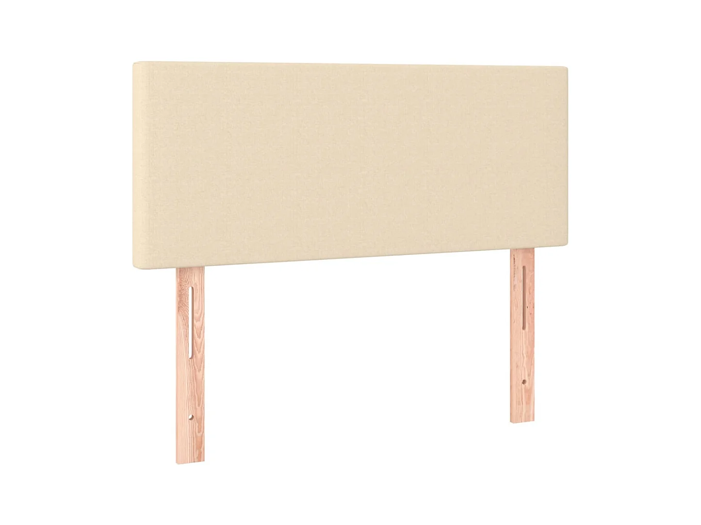 Crème hoofdbord 90x5x78/88 cm Stof