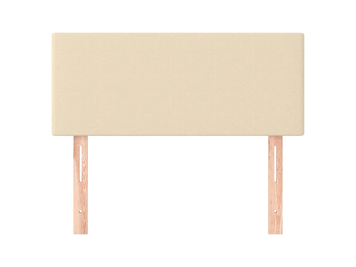 Crème hoofdbord 90x5x78/88 cm Stof