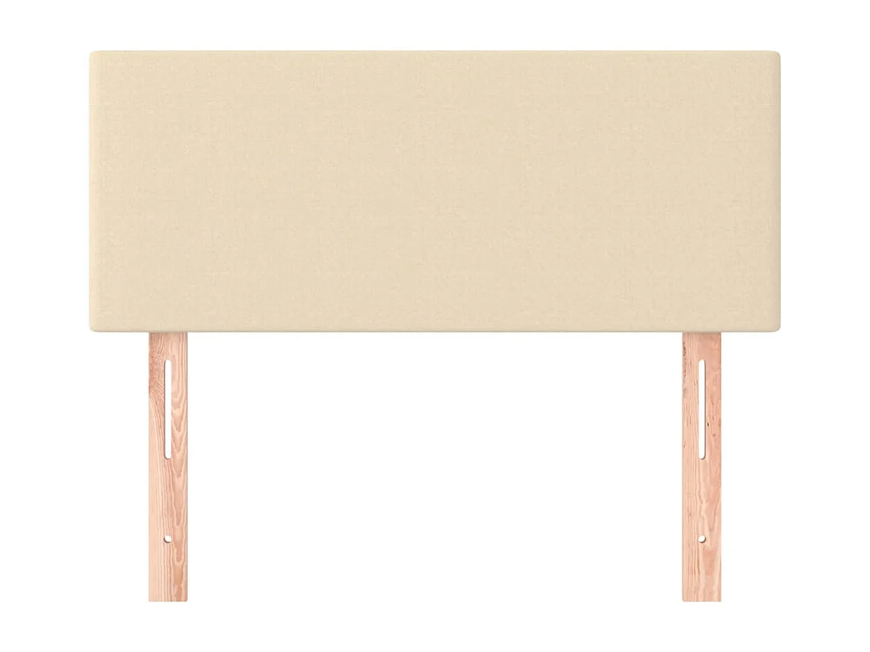 Testiera crema 90x5x78/88 cm Tessuto