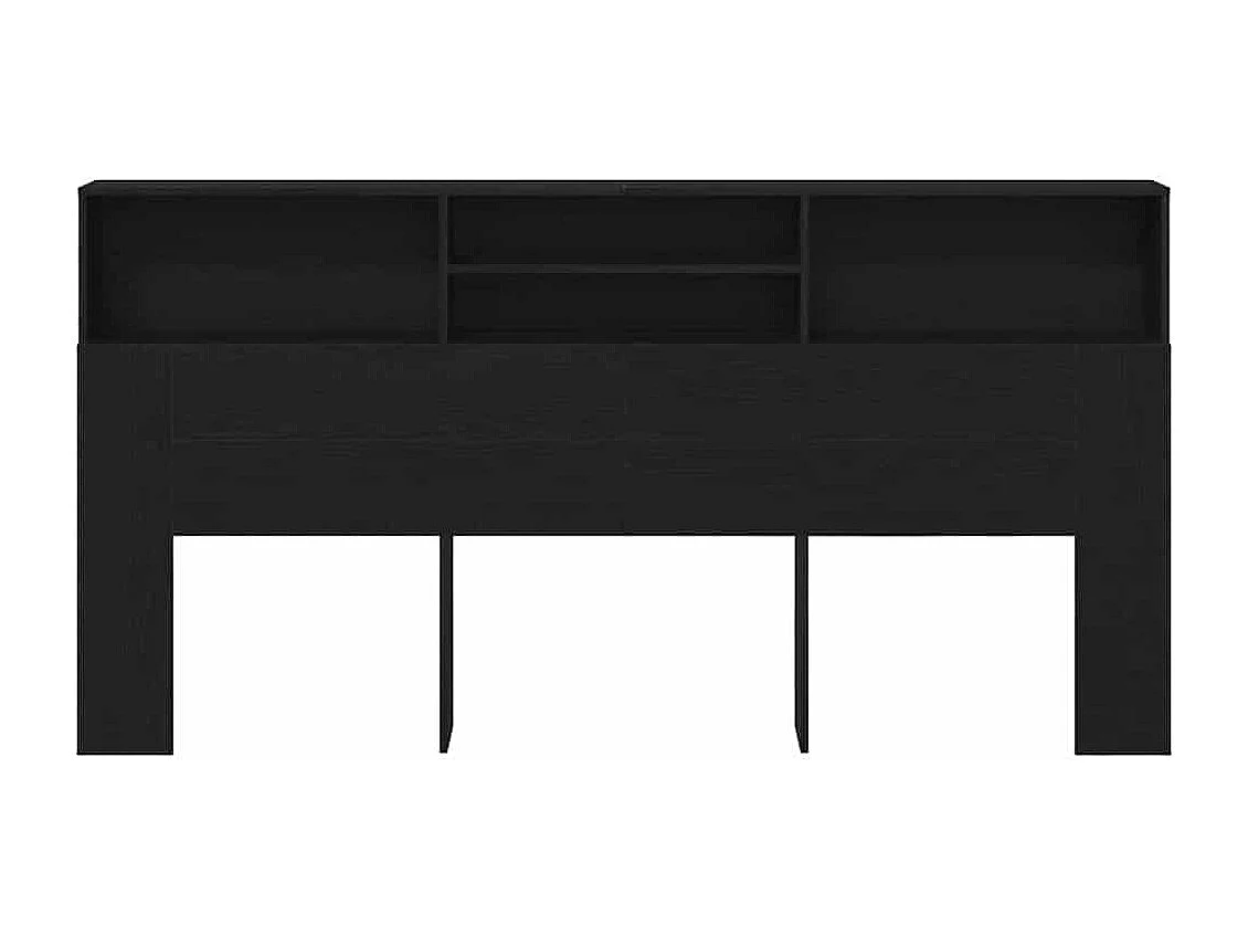 Cabecero de roble negro 200 x 19 x 103,5 cm