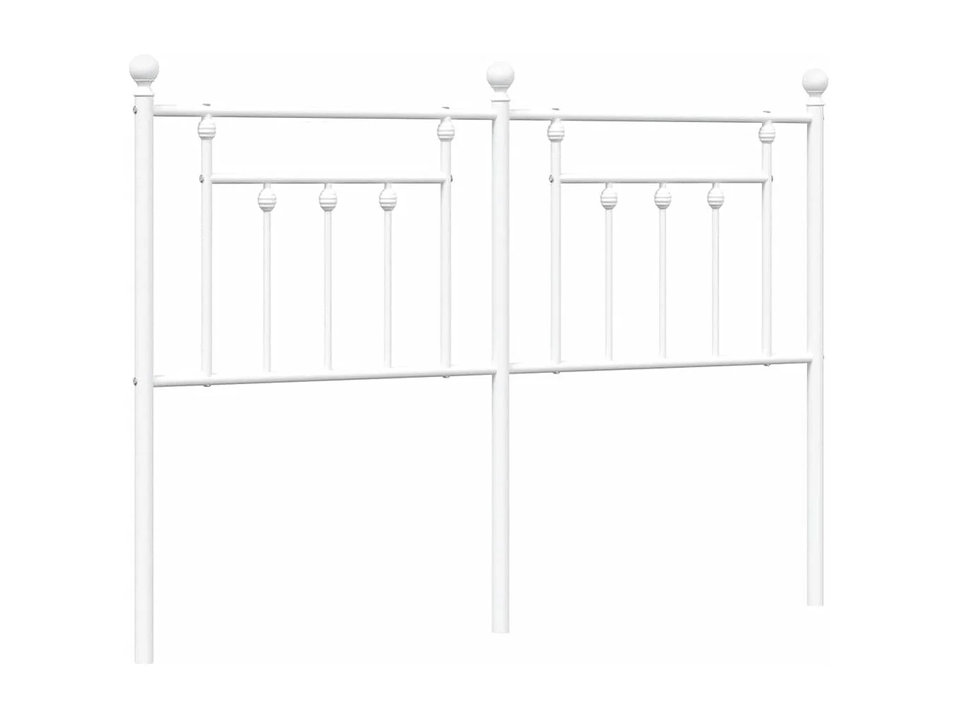 Tête de lit métal blanc 135 cm