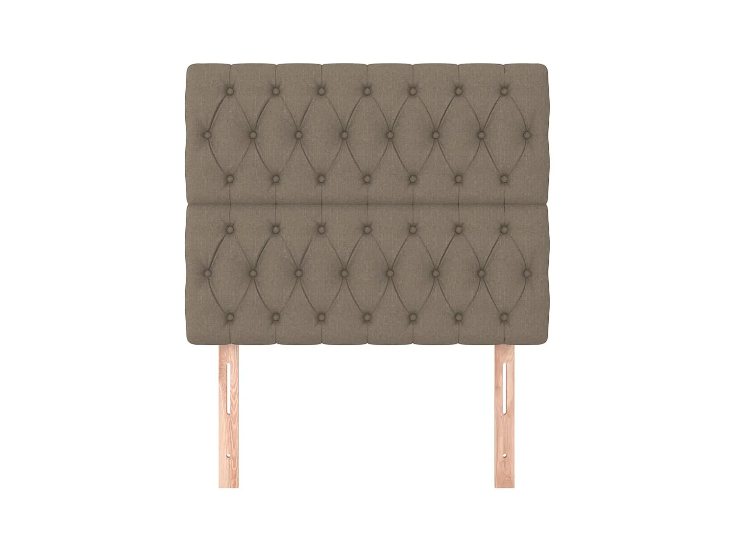 Têtes de lit 2 pcs Taupe 100x7x78/88 cm Tissu