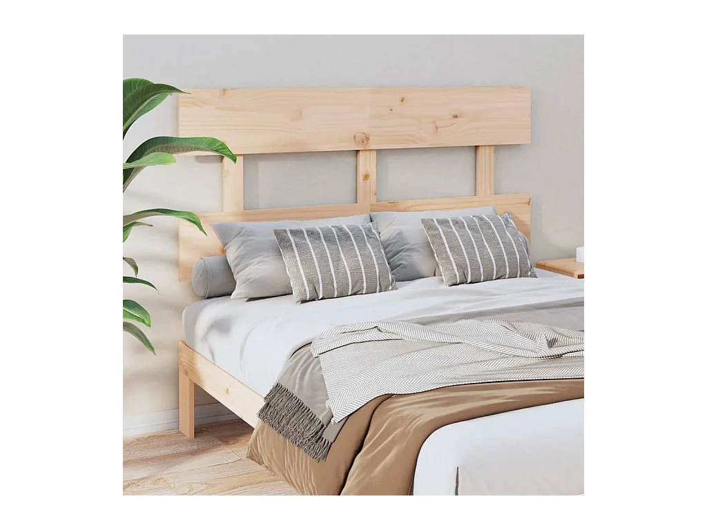 Hoofdbord 124x3x81 cm Massief grenenhout