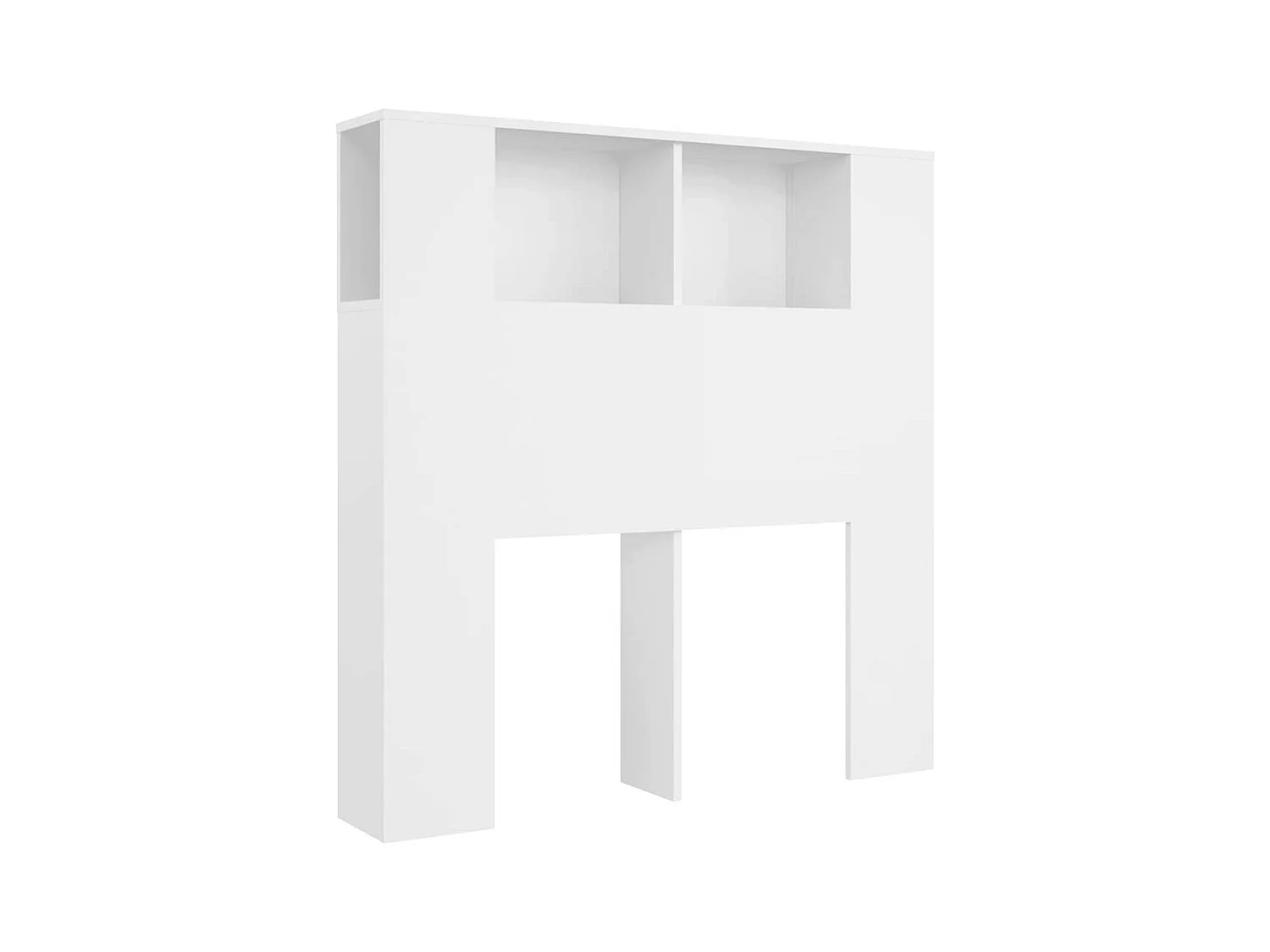 Witte hoofdeindekast 100x18,5x102,5 cm