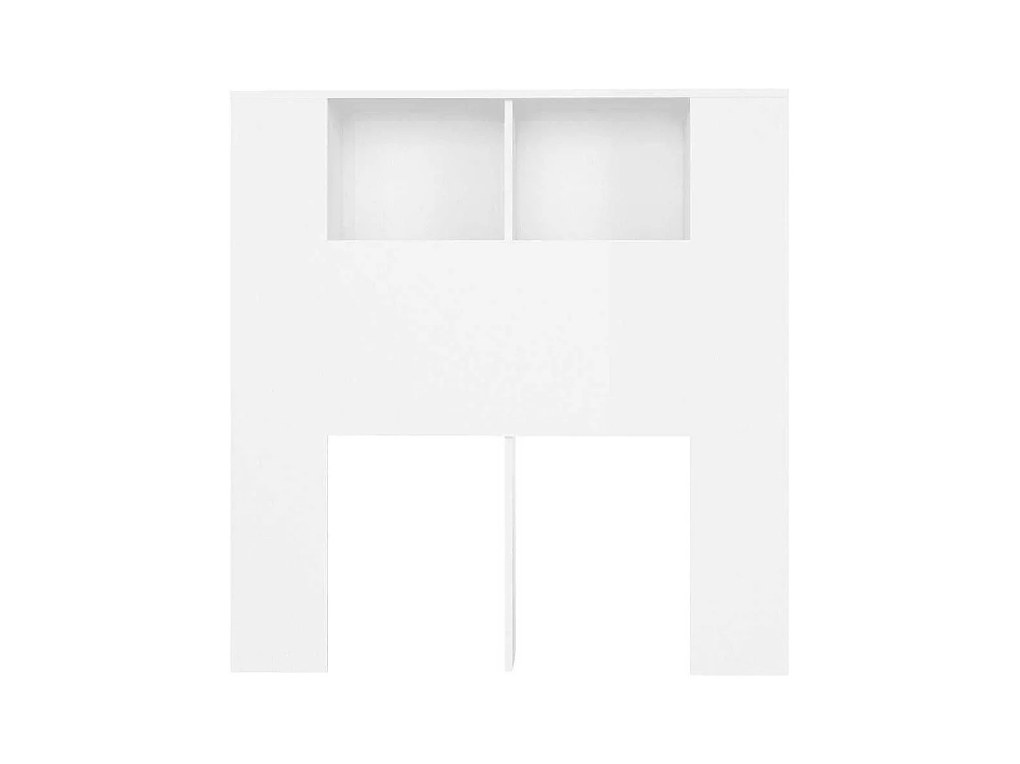 Witte hoofdeindekast 100x18,5x102,5 cm