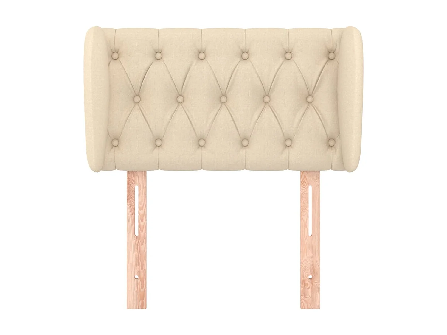 Tête de lit avec oreilles Crème 83x23x78/88 cm Tissu