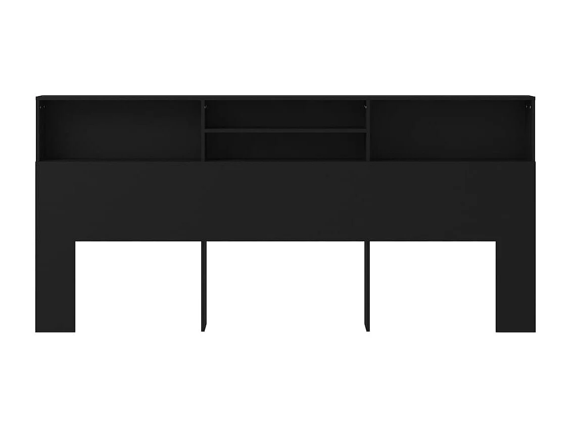 Cabecero negro 220x19x103,5 cm