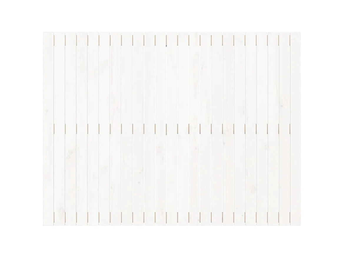 Wandhoofdbord Wit 146,5x3x110 cm Massief grenenhout