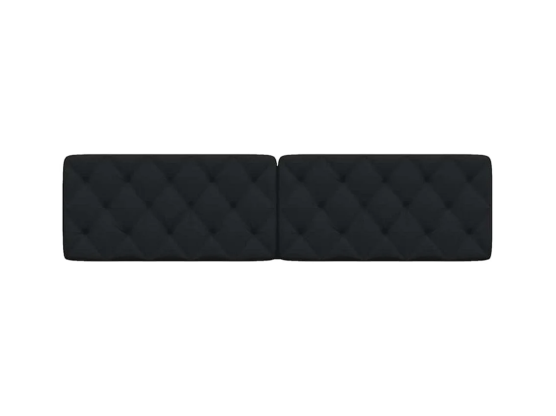Cojín cabecero negro tela 200 cm
