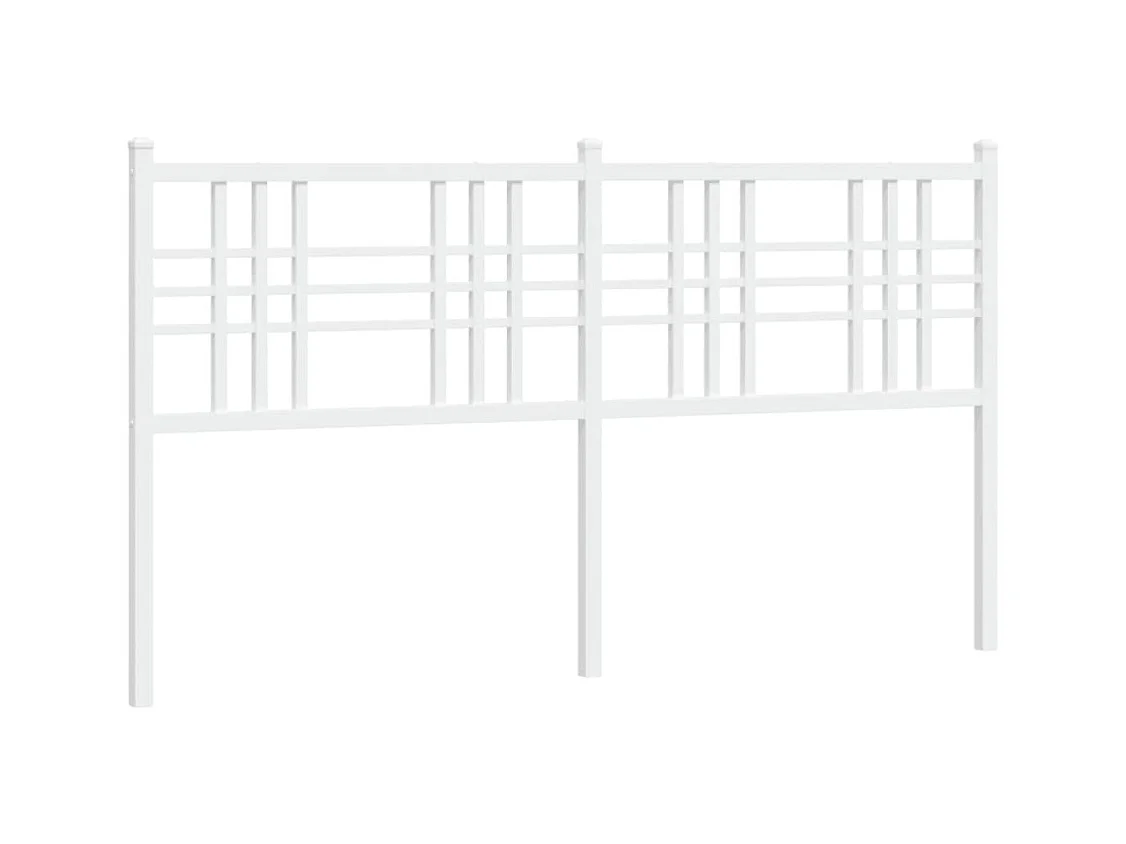 Wit metalen hoofdbord 160 cm