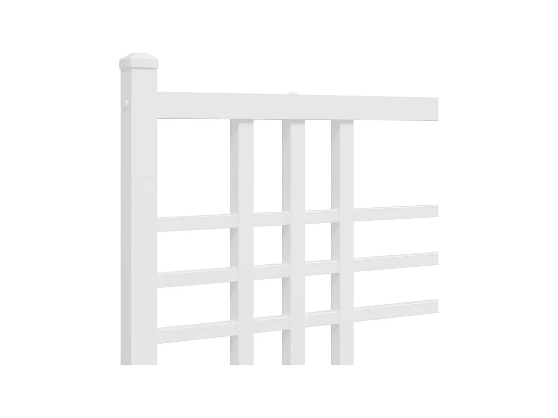 Wit metalen hoofdbord 160 cm