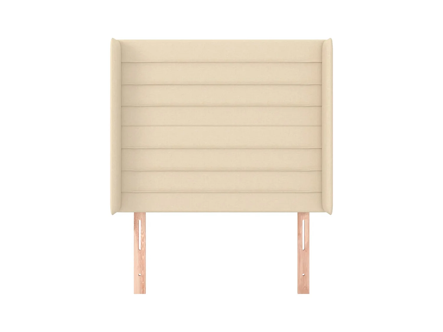 Cabecero con alas Crema 103x16x118/128 cm Tela