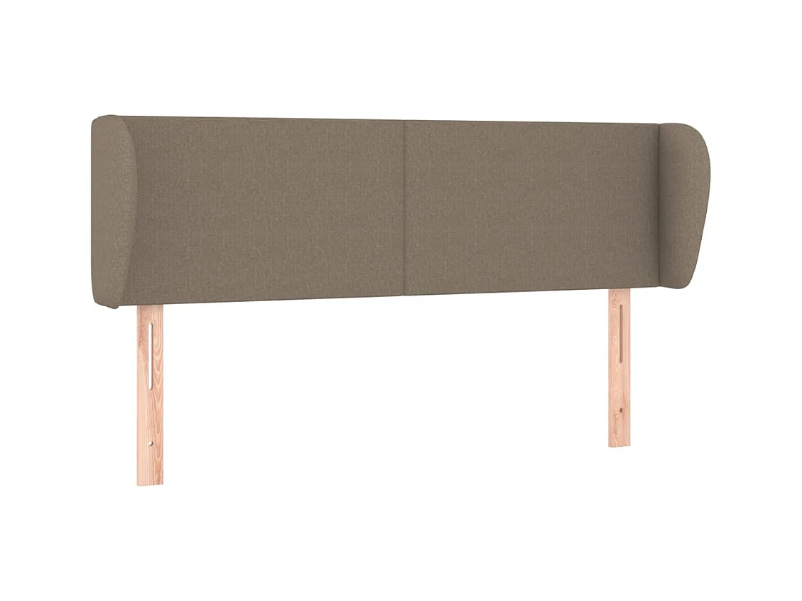 Tête de lit avec oreilles Taupe 147x23x78/88 cm Tissu