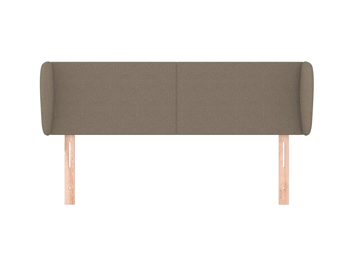 Tête de lit avec oreilles Taupe 147x23x78/88 cm Tissu