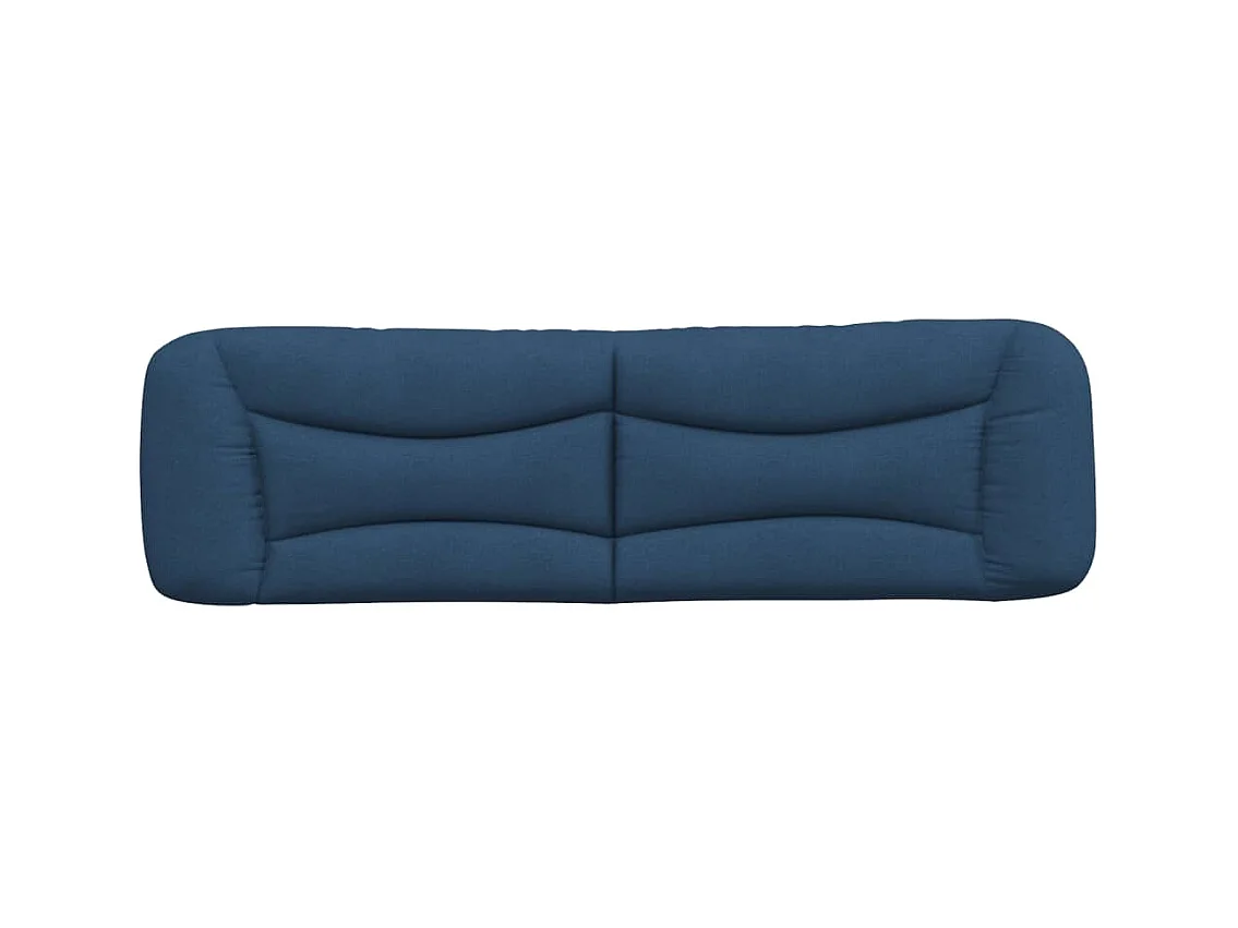 Blauw hoofdbordkussen 180 cm stof