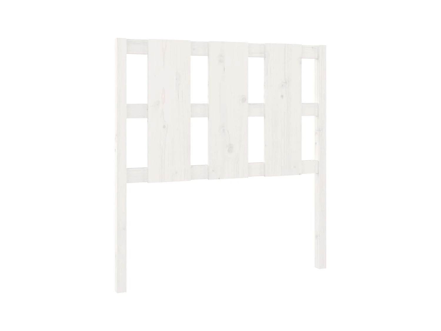 Tête de lit Blanc 95,5x4x100 cm Bois massif de pin