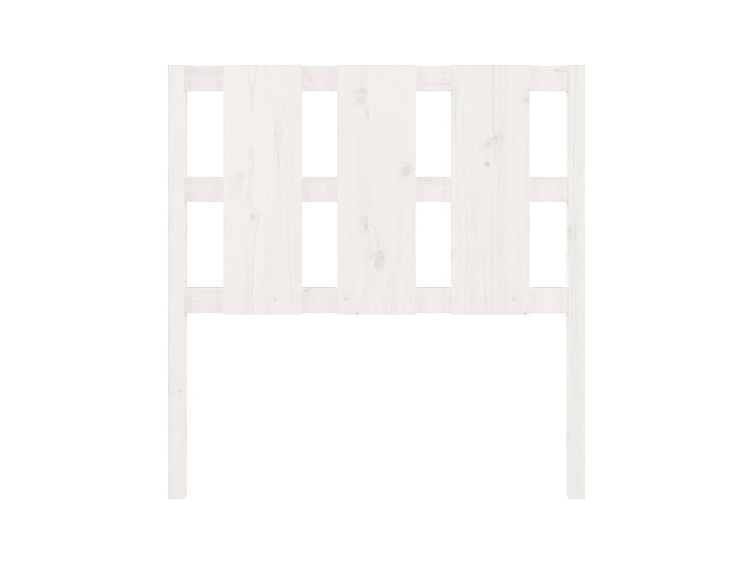 Tête de lit Blanc 95,5x4x100 cm Bois massif de pin