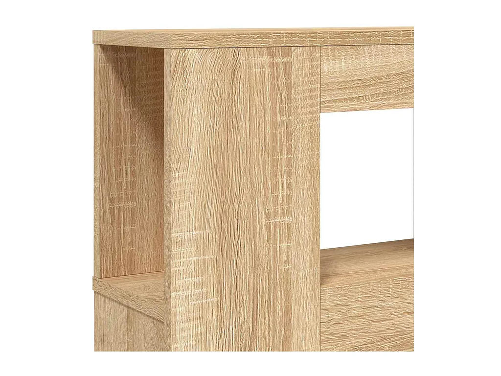 Sonoma eiken LED hoofdbord 200x18,5x103,5cm bewerkt hout