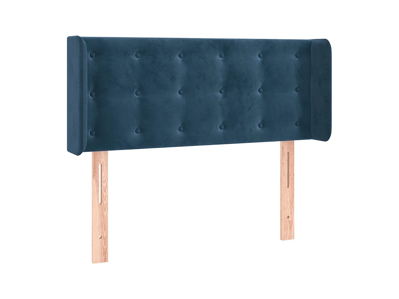 Donkerblauw hoofdbord met vleugels 83x16x78/88 cm fluweel