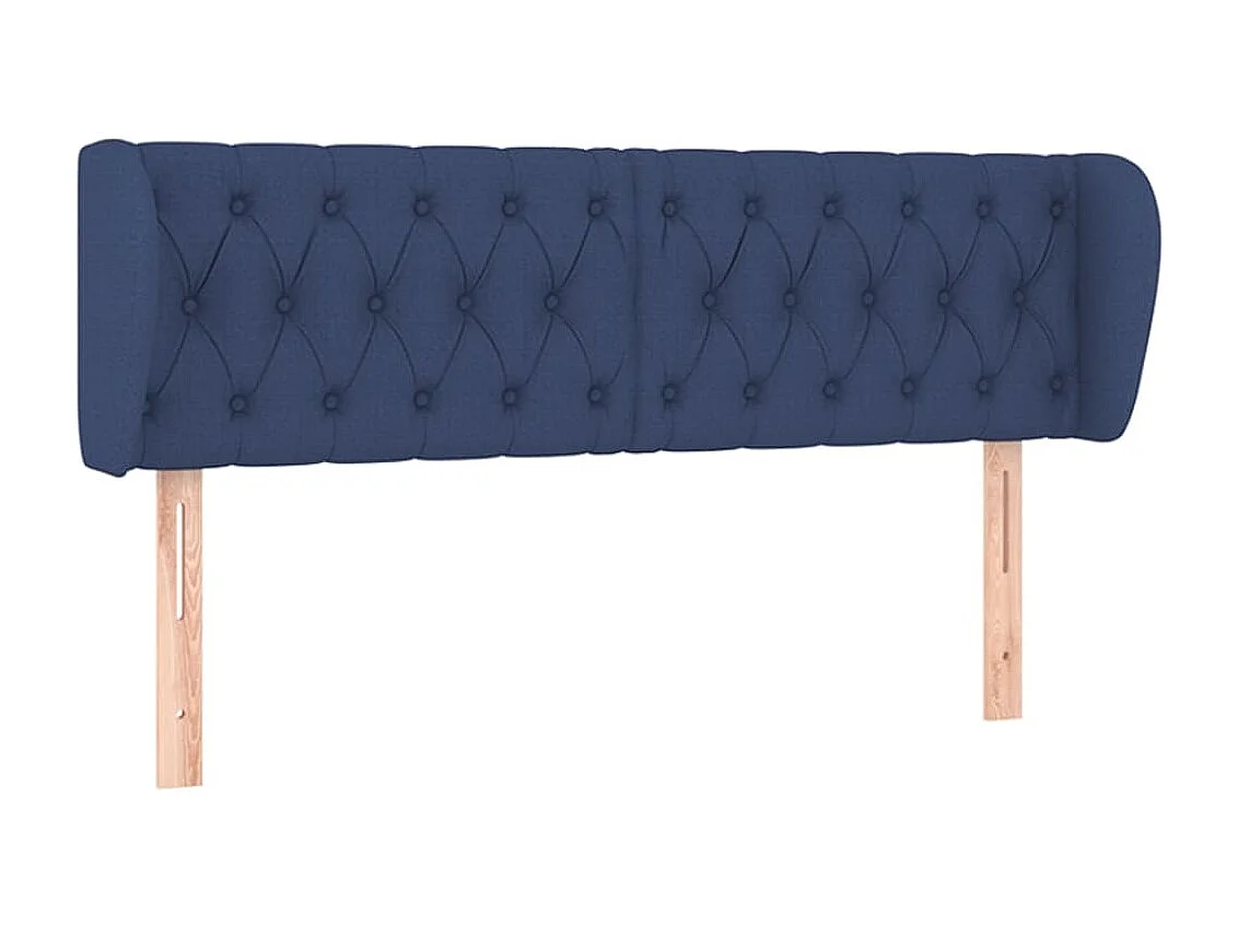 Testiera con ali Blu 147x23x78/88 cm Tessuto