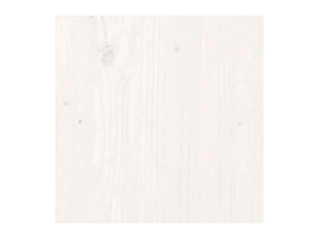 Wit hoofdeinde 145,5x4x100 cm Massief grenenhout