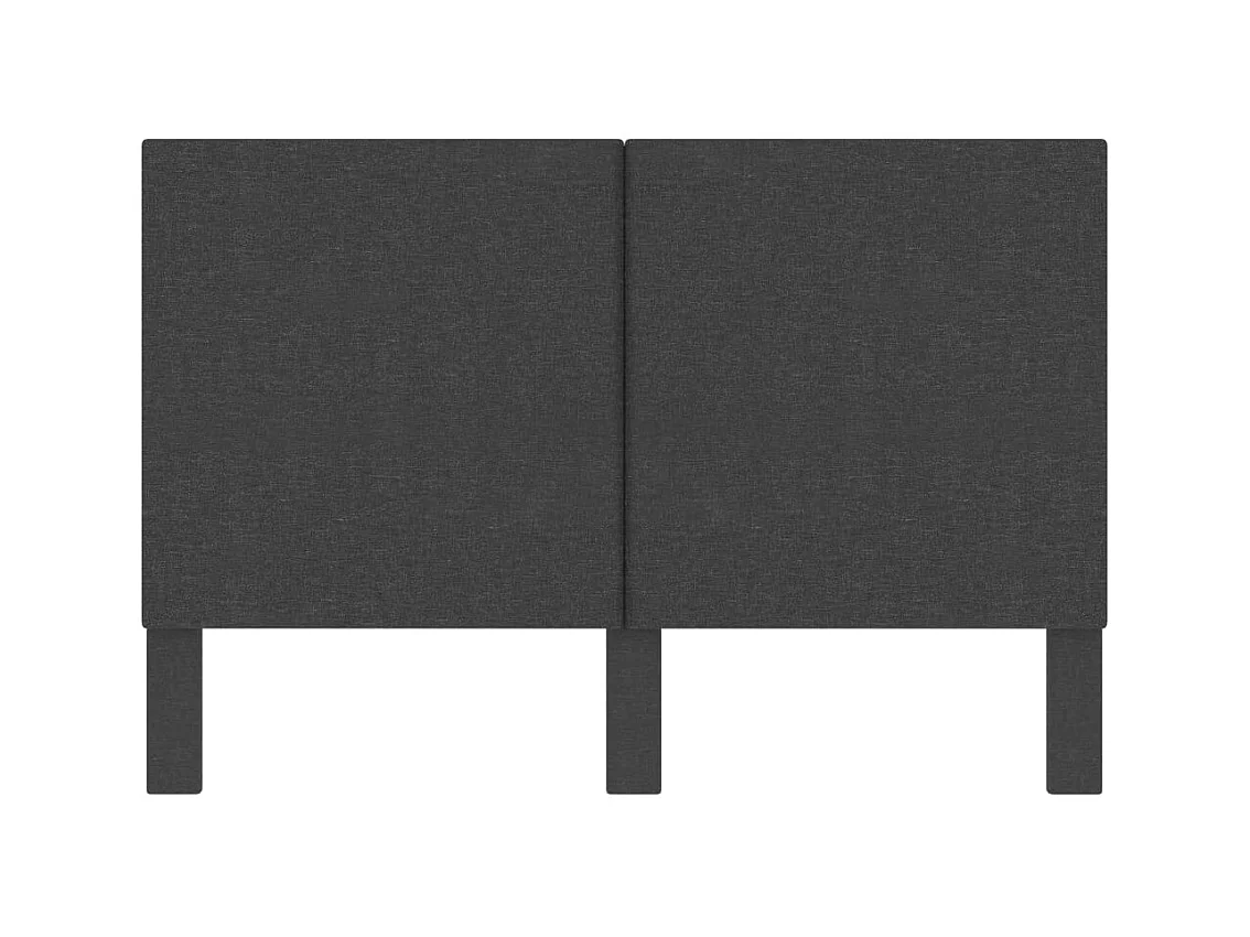 Donkergrijs stoffen hoofdbord 180x200 cm