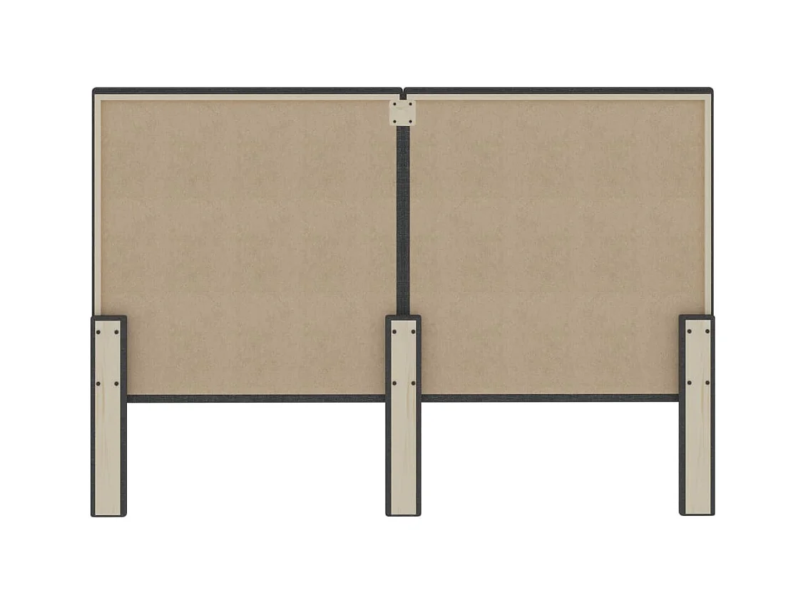 Donkergrijs stoffen hoofdbord 180x200 cm