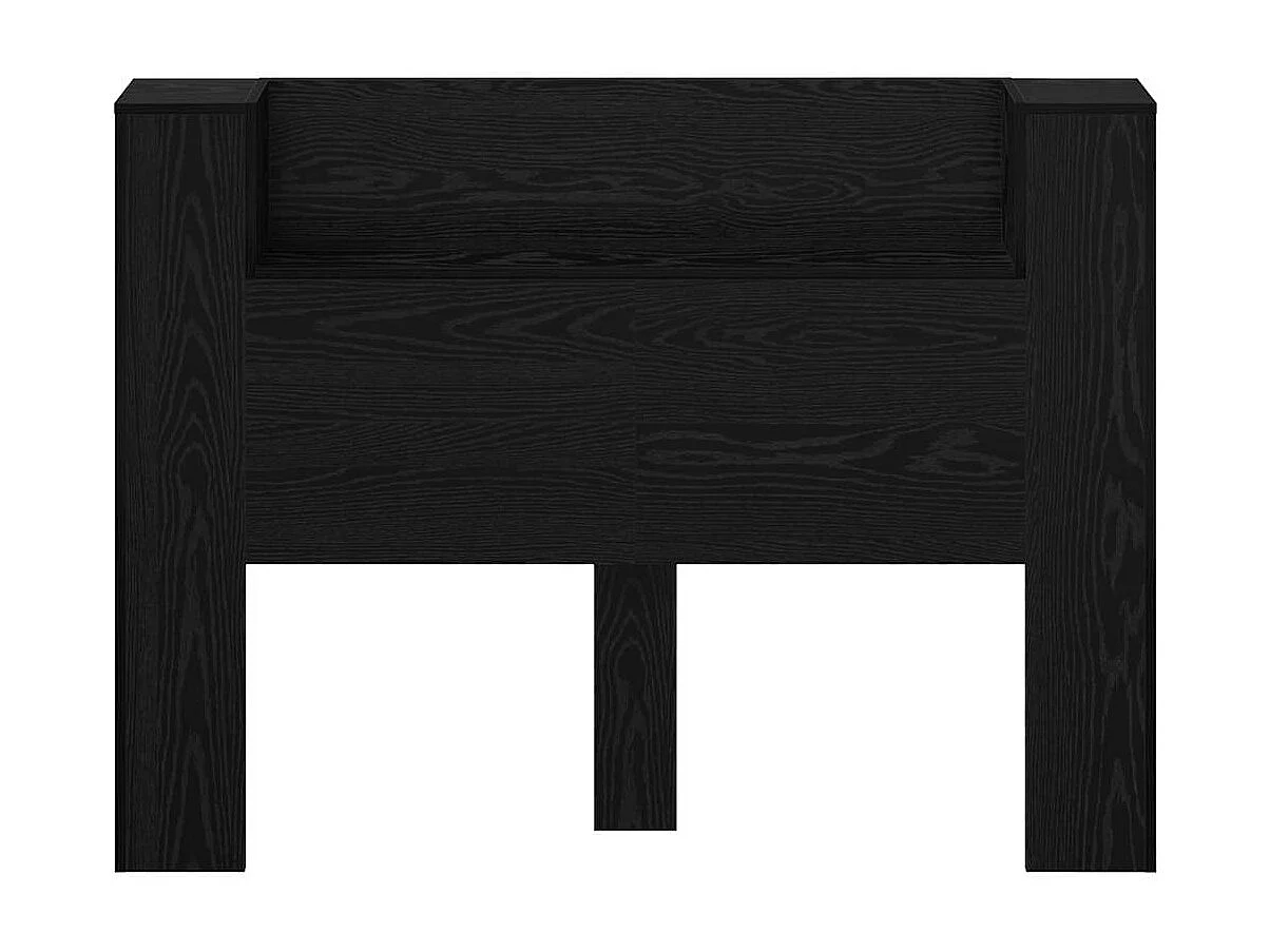Cabinet de Tête de Lit Chêne noir Bois d'ingénierie