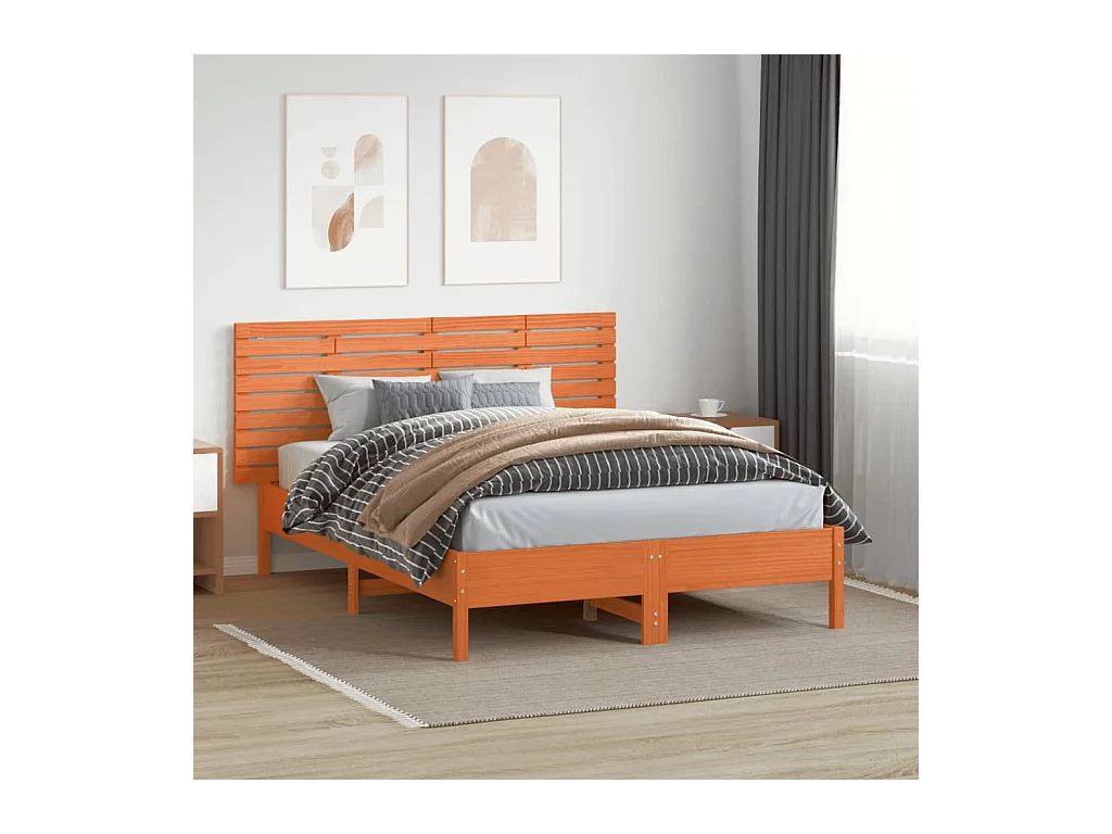 Cabecero de pared 166x3x63 cm Madera maciza de pino